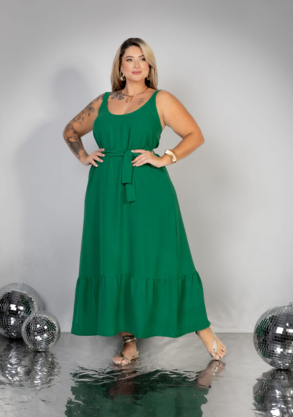 Vestido longo Maria festas plus size