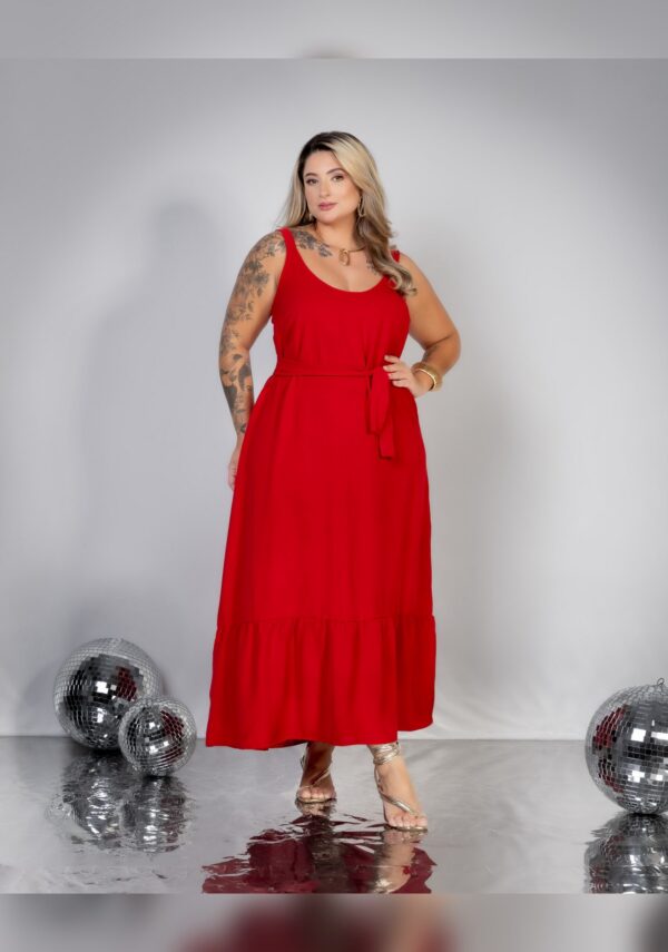 Vestido longo Maria festas plus size